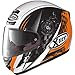 Produktbild X-Lite X-702 GT Racy Integralhelm, Farbe weiss-schwarz-orange, Größe M (57/58)