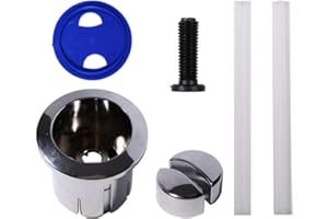 YUCKMZ Compatible with Roca D1D Dual Flush Push Button & Plain Push Rods Short Body Chrome AH0002100R