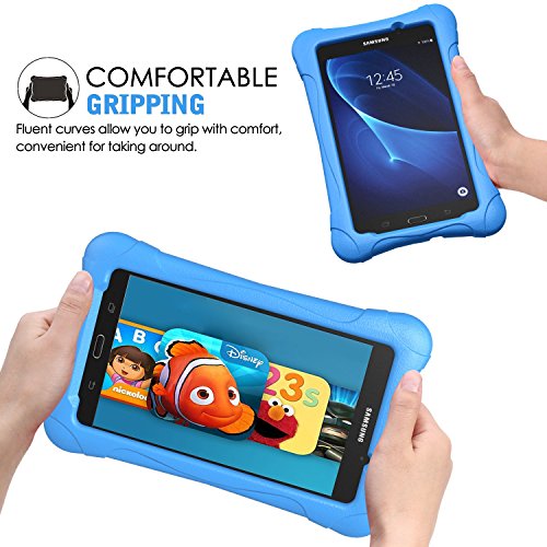 Samsung Galaxy Tab A 7 Hülle Case – MoKo Superleicht EVA Stoßfest Kinderfreundlich Kinder Schutzhülle Tasche Schale Folio Bumper Cover für Samsung Galaxy Tab A 7.0 Zoll SM-T280/SM-T285 2016 Tablet-PC, Blau - 7