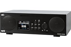 Imperial 22-247-00 Dabman i450 CD Internet-/DAB+ Radio (2.1 Sound,Bluetooth,Internet/DAB+/DAB/UKW,WLAN,LAN, CD, USB,Aux In,Line-Out,inkl. Netzteil) schwarz