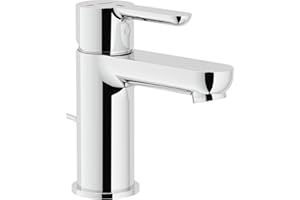 Nobili rubinetterie ABE87118/1CR ABC Miscelatore Monocomando per Lavabo, Scarico 1 1/4 Pollici, a Risparmio Energetico, Cromo