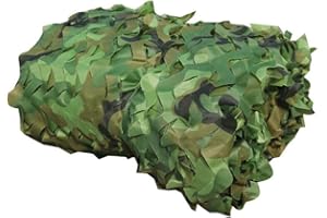 MOCNT Rete Mimetica Giungla Reticolato da Camuffamento Camouflage Net per Caccia Camouflage Tela Netto Campeggio Nascondi Ombra Parasole Copertina Auto Decorazione
