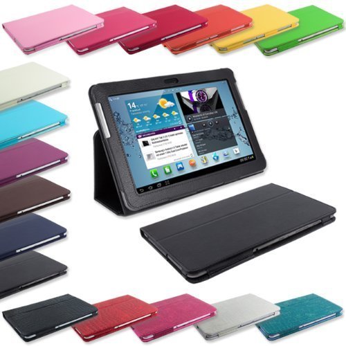 Design NOTE 10.1 Standtasche für SAMSUNG GALAXY NOTE 10.1 N8000 N8010 N8020 Hülle Schutz Etui Tasche Cover Case Tab 2 (Lila)