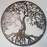 Árbol Árbol de la Vida, decoración de Pared de Metal, Aspecto Envejecido