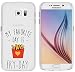 Produktbild Samsung Galaxy S6 Hülle von licaso® für das Galaxy S6 aus TPU Silikon FRI-YAY Pommes Frites Ketchup Mayo Muster ultra-dünn schützt Dein Samsung Galaxy S6 & ist stylisch Schutzhülle Bumper in einem (Samsung Galaxy S6, FRY-DAY)