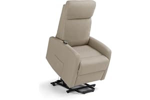 REDÒKASA Poltrona relax elettrica Seattle Plus per anziani, 1 o 2 motori, 2 ruote posteriori, reclinazione e alzapersona, dimensioni contenute, tessuto antimacchia idrorepellente (1 Motore, Corda)