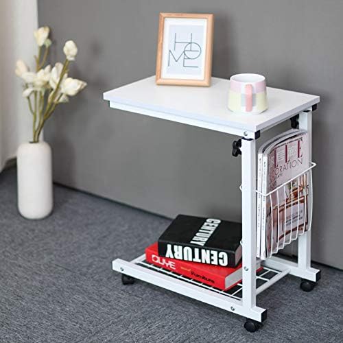 C.N. Simple and Modern Removable Bedside Table Lifting Bedroom Small Coffee Table Lazy Computer Table Sofa Small Desk/Coffee Table,Style6,One Size