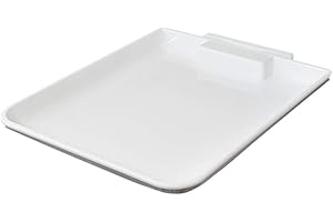 INTERVISIO Vassoio Raccogligocce per Dispenser Igienizzante Mani, Vassoio di gocciolamento Universale per Portasapone, in Plastica ABS Bianca, Protezione Gocce per Maggiore Igiene, Montaggio a Parete - 1 pezzo