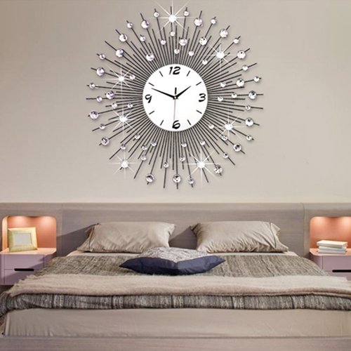 LightInTheBox Modern Style Metal Mute Indoor Wall Clock Quartz Movement
