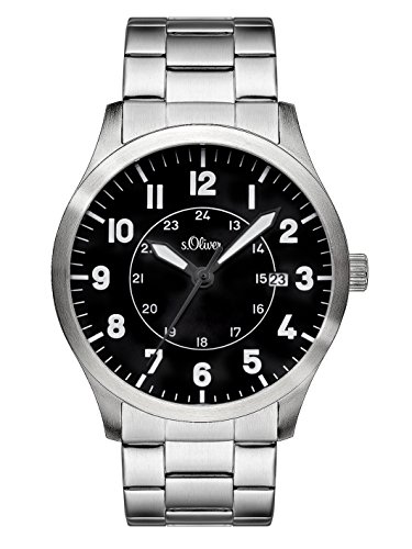 s.Oliver Herren-Armbanduhr Analog Quarz Edelstahl SO-3128-MQ s.Oliver Herren-Armbanduhr Analog Quarz Edelstahl SO-3128-MQ