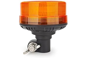 Hooma 36 Leds Rotativo Tractor LED Luz Advertencia de Emergencia Ámbar 5 Modos, 12V/24V para Furgonetas, Tractores, Luz de Emergencia para Vehículos Agrícolas