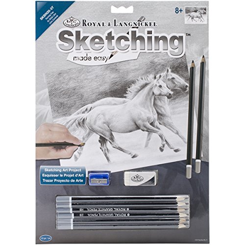 Royal BrushSketching Made Easy Kit 9"X12"-Running Free