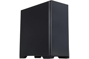 iONZ KZ-30E XL Silent PC Computer Gaming Case, Mid Tower, E/ATX ATX, EPDM Sound Dampening Quiet, SPCC 0.7mm Chassis | Black with 120mm Fan