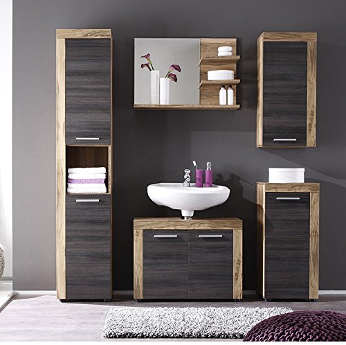 Badezimmer Waschbeckenschrank »CUNCAN231« Nussbaum satin - 2