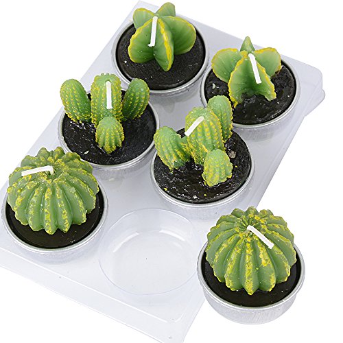 Lot-de-6-Cactus-Bougies-en-Paraffine-et-3-Formes-avec-Support-de-Bougie-Bougies-Chauffe-Plat-pour-Nol-Fte-Mariage-ou-Deco-Maison2pcs-par-Chaque-Forme