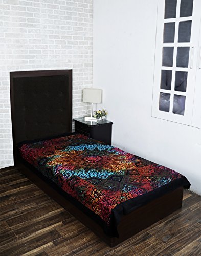 Indisch Boho Wandteppich Psychedelisch Star Mandala Strand Wandbehang Hippie Bohemien Tapisserie Psychedelic Tie Dye Tapestry Von Rajrang - 2