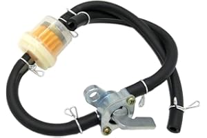 POFET Filtro Olio Benzina Benzina e Tubo Olio Benzina Nero per Quad Bike 50CC-150CC ATV