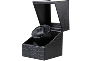 MOOPHYSHAM Remontoir de Montre Automatique, boîtier Automatique pour 1 ou 2 Montres, alimenté par Batterie ou Adaptateur Secteur