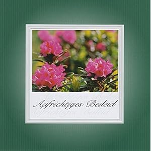 Handmadegruss Trauer, edle Kondolenzkarte, mit Text 