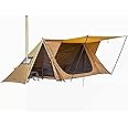 POMOLY Camping Hot Tent Bushcraft Tent, STOVEHUT 70 3.0 Shelter with 4 Poles for 1-2 Person Hiking, Backpacking