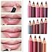 Kfnire 12pcs/set Women Professional Lipliner Waterproof Lip Liner Pencil 15CM 12 Colors