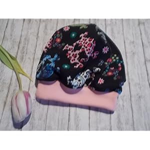 Kinder Mütze Beanie Skulls Totenkopf Mädchen rosa Übergangsmütze