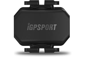 iGPSPORT Sensor de velocidad/cadencia de bicicleta, monitor de distancia RPM y MPH, Bluetooth ANT compatible con bicicleta giratoria