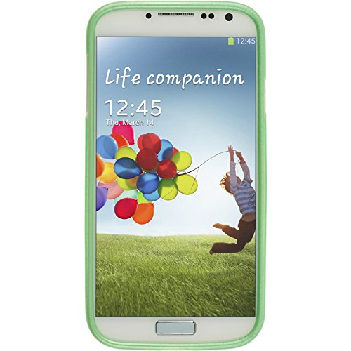 PhoneNatic Case para Samsung Galaxy S4  Funda Silicona Verde Brushed Cover Galaxy S4  Funda Case