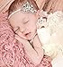 niceEshop(TM) Baby Large Crystal Pearl Tiara Slider Crown Headband
