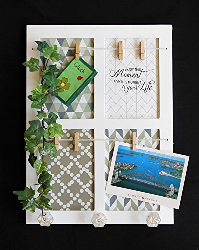 ROLLER Memoboard MOMENT - weiß - mit Haken & Klammern