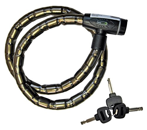 Preisvergleich Produktbild Panzergliederschloss 120cm 3 x SchlüsselFahrrad Fahrradschloss Radschloss Panzerschloss