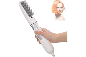 BRRNOO 2-in-1 Multifunctional Hair Dryer Comb, Professional Electric Household Hair Dryer Styling Comb, Lightweight Travel Hot Air Brush for Women(UK)