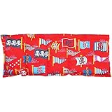 Körnerkissen Wärmekissen Füllung wählbar aus Kirsch, Raps, Leinsaat, Traubenkerne,Weizen, Roggen oder Dinkel Pirat Flagge auf rot 50x20cm