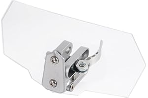 ARAMOX Szyba motocyklowa, uniwersalna regulowana szyba przednia szyba motocykla ATV przedłużenie przedniej szyby