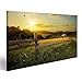 Produktbild islandburner Bild Bilder auf Leinwand Kunst ländliche Landschaft. Feld und Gras Wandbild, Poster, Leinwandbild IFI-1P