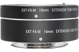 Mcoplus EXT-FX-M Makro Metall Automatik Focus AF Extension Tube Set 10 mm 16 mm für Fujifilm xpro2 XT1 XA2 XE2 xe2s X70 XE1 X30 X70 XM1 XA1 XPro1