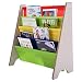 Produktbild COSTWAY Kinder-Bücherregal Hängefächerregal Büchergestell Zeitungsständer mit 4 Ablagefächern (Natur+Bunt)