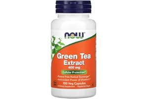 NOWFOODS Now Foods – Green Tea Extract 400mg | Antioxidant & Metabolic Support – 100 Vcaps