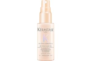 KÉRASTASE Gloss Absolu - Anti-Frizz Glaze Milk - Spray Disciplinant tout-en-1 - Acide Hyaluronique, Acide Glycolique et Rose Sauvage - Cheveux Longs et Sujets aux Frisottis