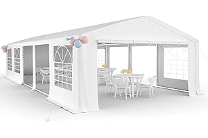 Quictent Heavy Duty Marquee Tent Waterproof Wedding Party Tent 5X10M Event Shelter Large Gazebo With Ground Bar