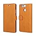 Produktbild casefirst Huawei P9 Wallet Leather Case with Protective Durable Pocket Shell Folio Flip Cell Phone Cover Bag with Card Slots,Cash Pocket,Light Brown