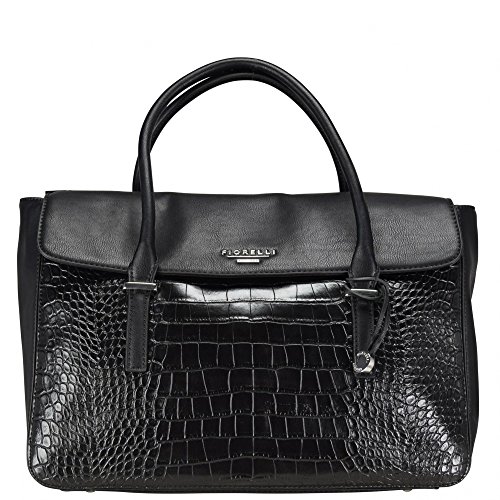 Fiorelli Womens Delainie Top-Handle Bag Black Croco
