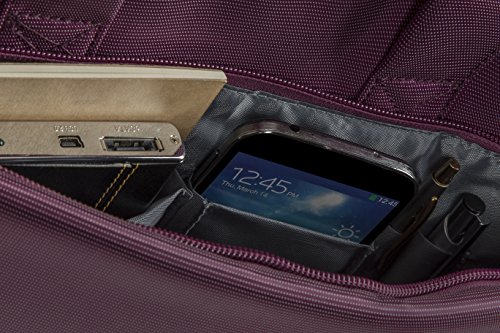 RIVACASE Laptoptasche bis 15.6“ – Kompakte Tasche mit zusätzlich gepolsterten Notebookfach und viel Stauraum – Lila - 8
