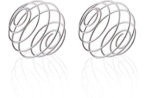 GLADFRESIT 2 Pcs Stainless Steel Bottle Mixer Ball Food Grade Protein Shaker Ball Wire Whisk Blender Mixing Ball for Bottle Shaker