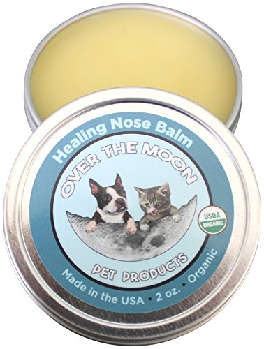 Over-The-Moon-Pet-Products-Organic-Dog-Nose-Balm-Unscented-Repairs-Cracking-Dry-Dog-Noses-2-Oz