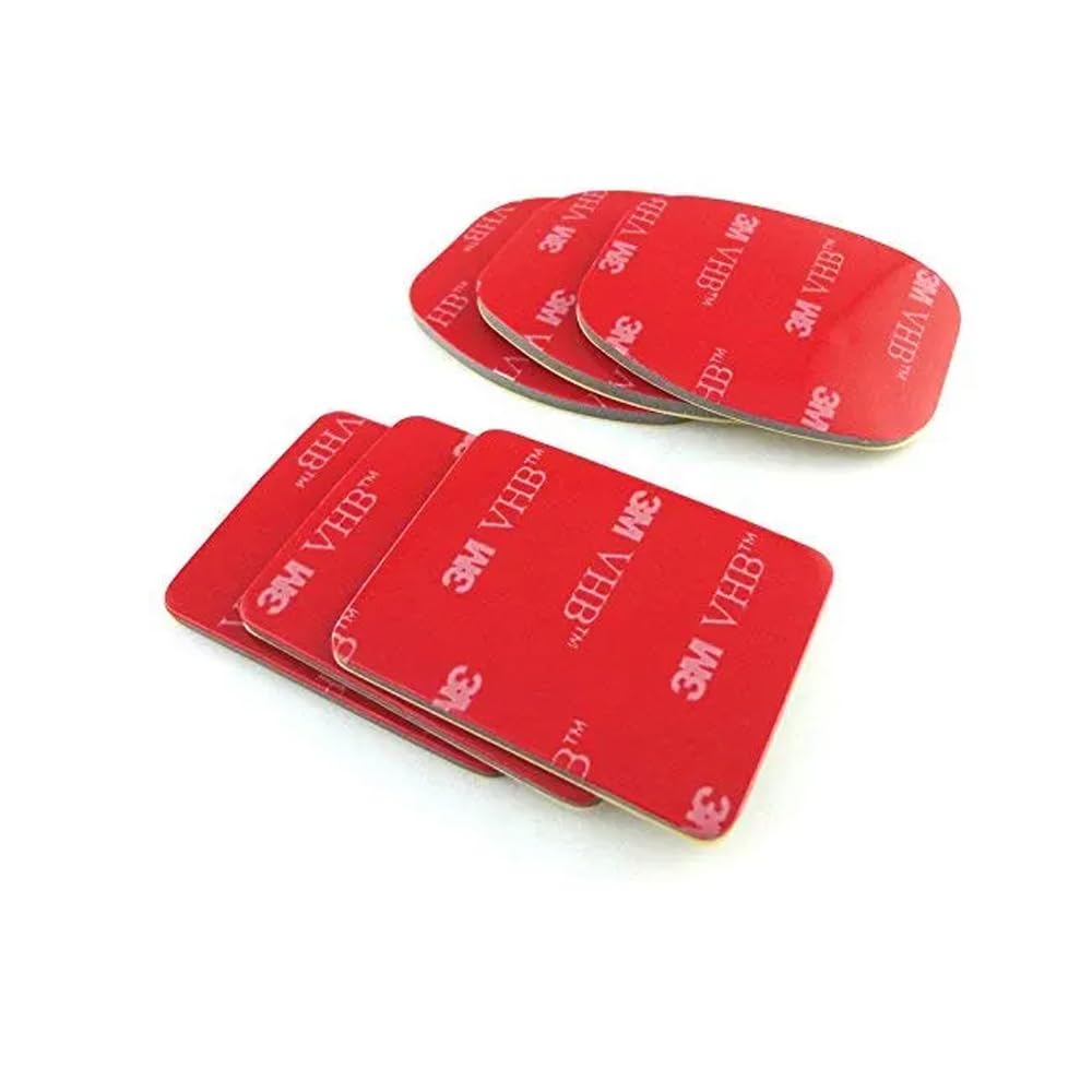 Action Pro 3M VHB Adhesive Curved & Flat Stickers Compatible with Gopro Hero 13/12/11/10/9/8/7/6/5/4/3 SJCAM Xiaomi YI