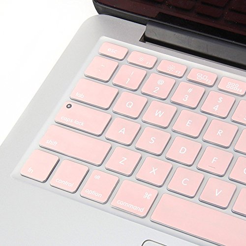 GMYLE Baby-Rosa Silikon Tastatur Cover für Macbook Air Pro 13 15 15 Pro Retina 17 US-Modell - 4