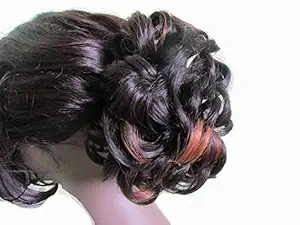 WigOWig Fancy Highlighted Messy Hair Bun for Ladies