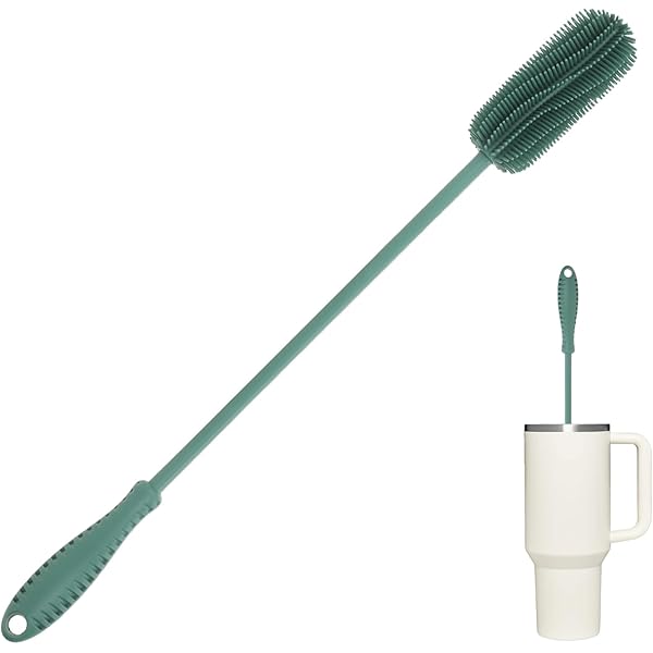 2 Scovolini Per Borracce - In Silicone, Con Manico Lungo, Per Bottiglie, Thermos E Bicchieri - Foto 7