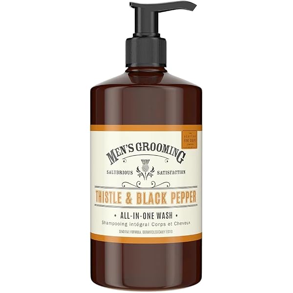 Men's Grooming Badezusatz – Thistle & Black Pepper Mineralsoake Zur Entspannung, Mit Mariendistel & Bittersalz
